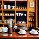 **"Delicious Hanoi coffee"**: A visually appealing image of a popular coffee shop in Hanoi, Vietnam.