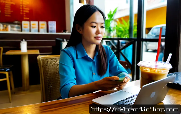Home 17 브랜딩을 위한 데이터 분석 및 활용 방법 - Photorealistic Vietnamese small business owner in a bright modern coffee shop in Ho Chi Minh City, s...